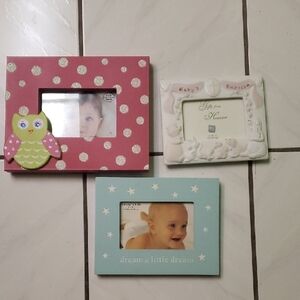 Brand new set of decorative photo frames (3), kids